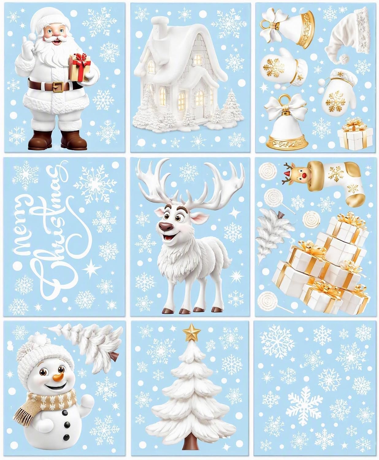 Raamstickers, Kerstmis, voor ramen