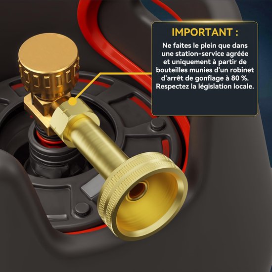 LPG Gasfles Adapter voor Lege Flessen in Europa — afbeelding 2