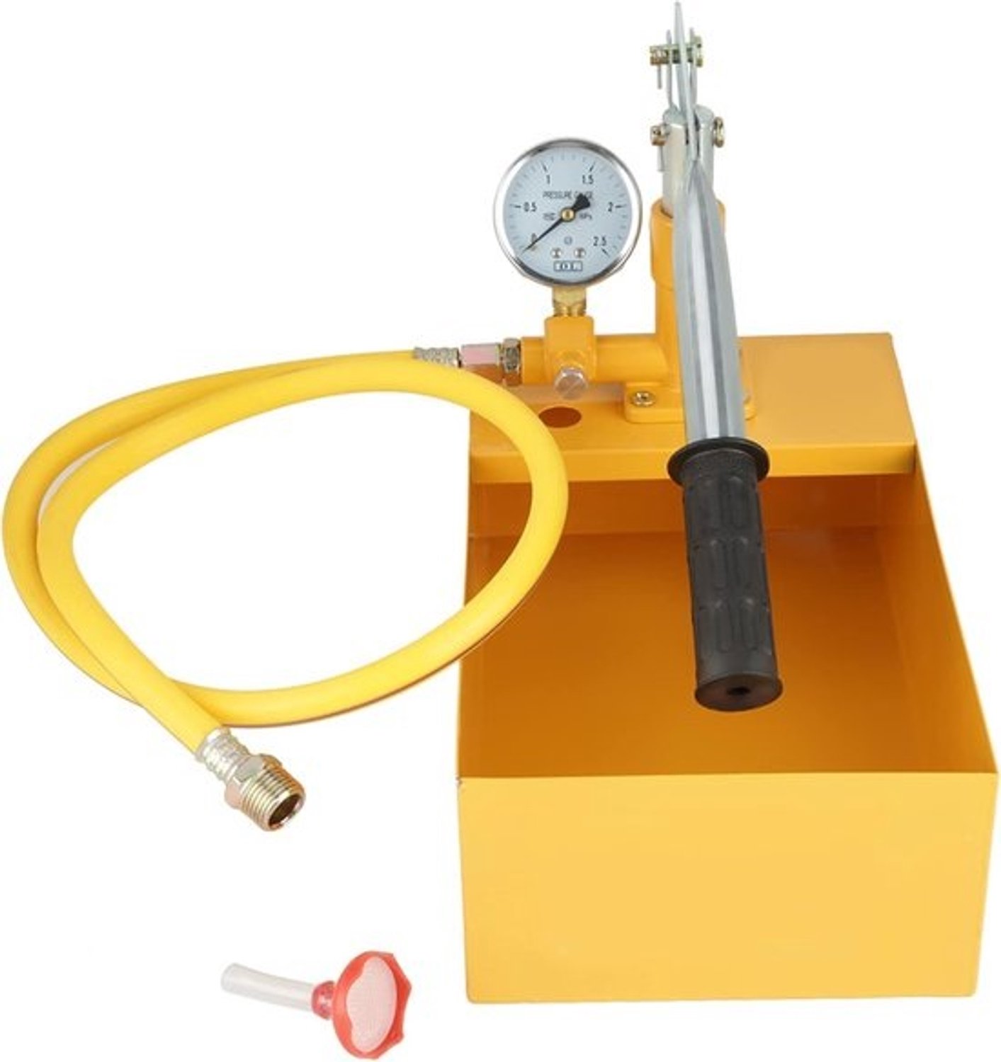 Druktestpomp - Waterdruktester - Pijpleidingen testen - Handbediening - 25 MPa - Geel