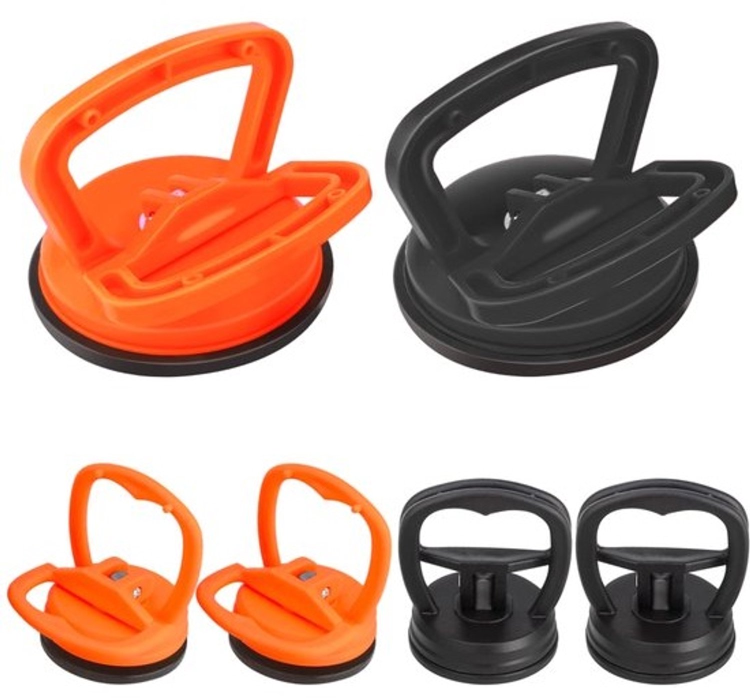 Zuignappenset - Deukentrekker - Voor transport en vervoer - 6 stuks - Diverse maten - 11.8 cm - 5.7 cm