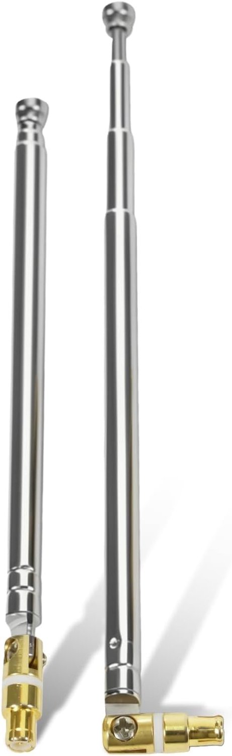 Antenne met 4 delen, 2 stuks, MCX-stekker, stekker, voor HD DAB stereo-ontvangst, thuis, theaterontvanger