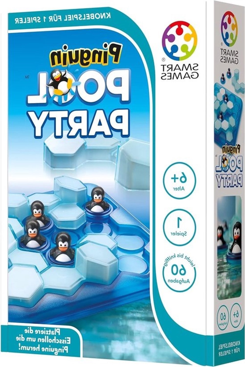 Pinguin Pool Party - Geduldspel met puzzel - Kinderspel voor ontwikkeling - 60 uitdagende taken - 248 x 49 x 176 cm