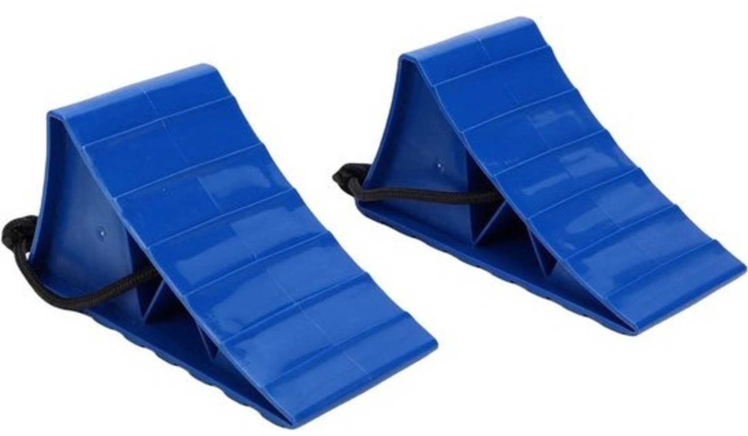 Wielkeggen - Parkeerblokken - Voertuig vastzetten - Antislipontwerp - Max 26 Inch - Blauw