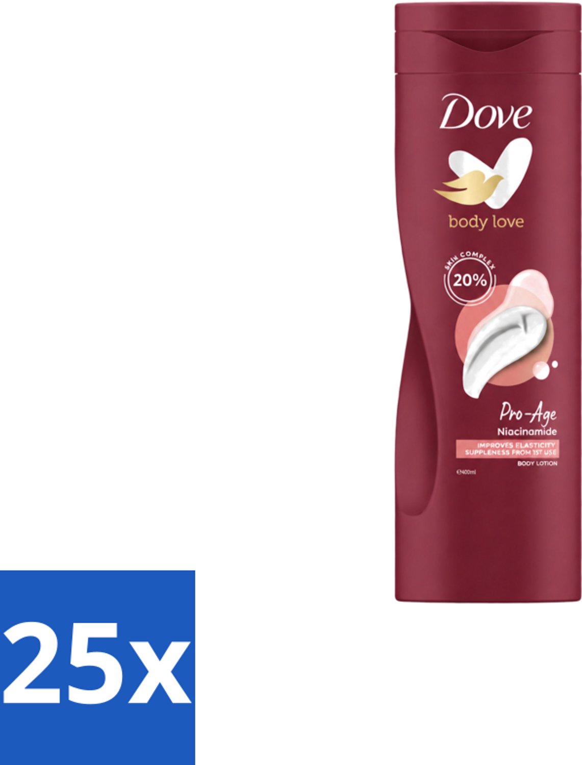 25 x Dove – Bodylotion – Body Love Pro Age – 400 ml - Voordeelverpakking - 25 stuks