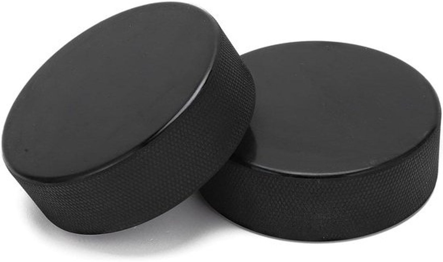 IJshockeypucks - Trainingspucks - Vaardigheden oefenen - Massief rubber - 2 stuks - Zwart