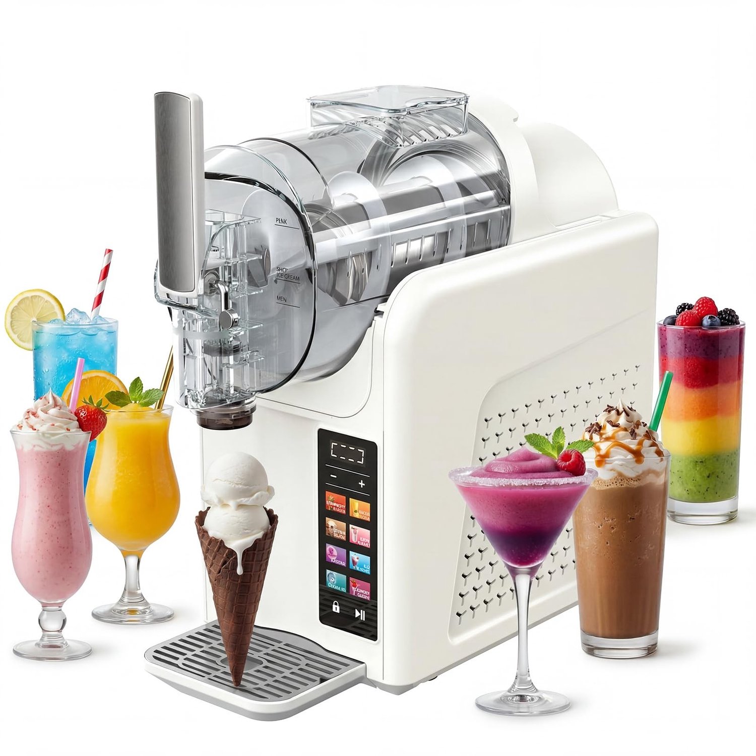 Slush Machine met LED Display en 7 Voorinstellingen voor Dranken