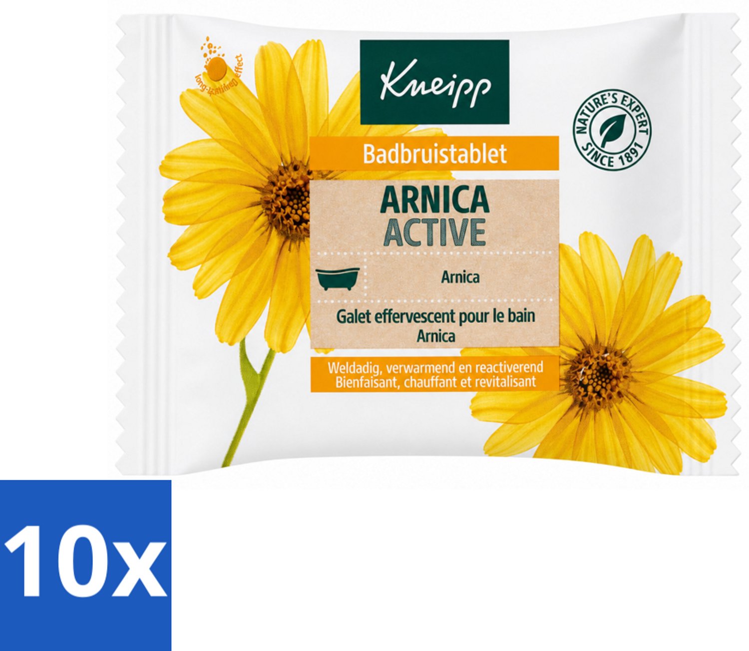 10 x Kneipp - Badbruistablet - Arnica - Voordeelverpakking - 10 stuks