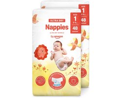 Baby Luiers Maat 1 (2-5 kg) - 96 Stuks - Extra Droog & Lekvrij