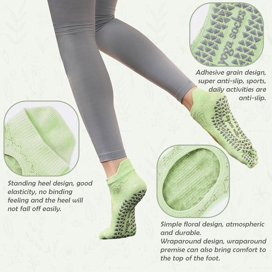 Dames Pilates & Yoga Sokken met 5 Tenen - Antislip & Ademend — afbeelding 2