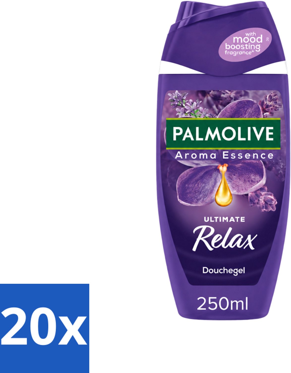 20 x Palmolive - Arroma Essence - Douchegel - Lavendel & Ylang Ylang - Ultimate Relax - 250 ml - Voordeelverpakking - 20 stuks