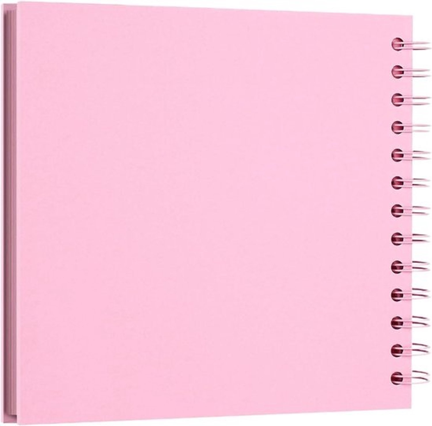 Bruiloftfotoalbum - Herinneringsboek en plakboek - Momenten bewaren - Draaibaar rugontwerp - 18 x 17.9 cm - Roze
