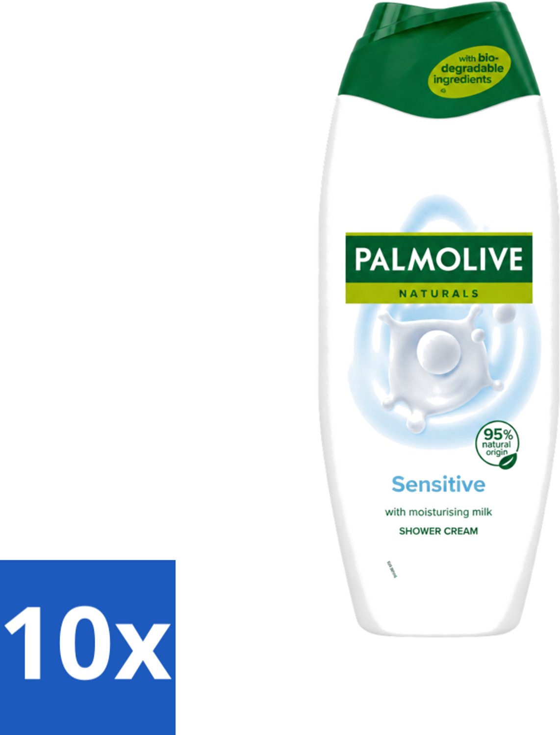 10 x Palmolive Naturals - Douchegel - Sensitive - Voor Gevoelige Huid - 500 ml - Voordeelverpakking - 10 stuks