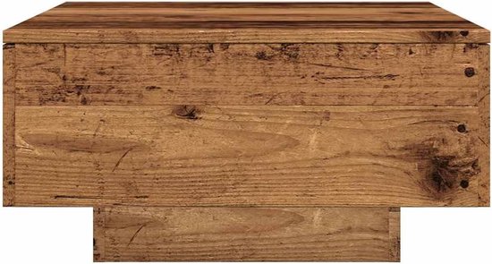 Bijzettafel smalle kleine bijzettafel outdoor balkon tafel woonkamer tafel - salontafel oude houtlook 90 x 60 x 31 cm houtmateriaal voor slaapkamer balkon keuken woonkamer — afbeelding 3