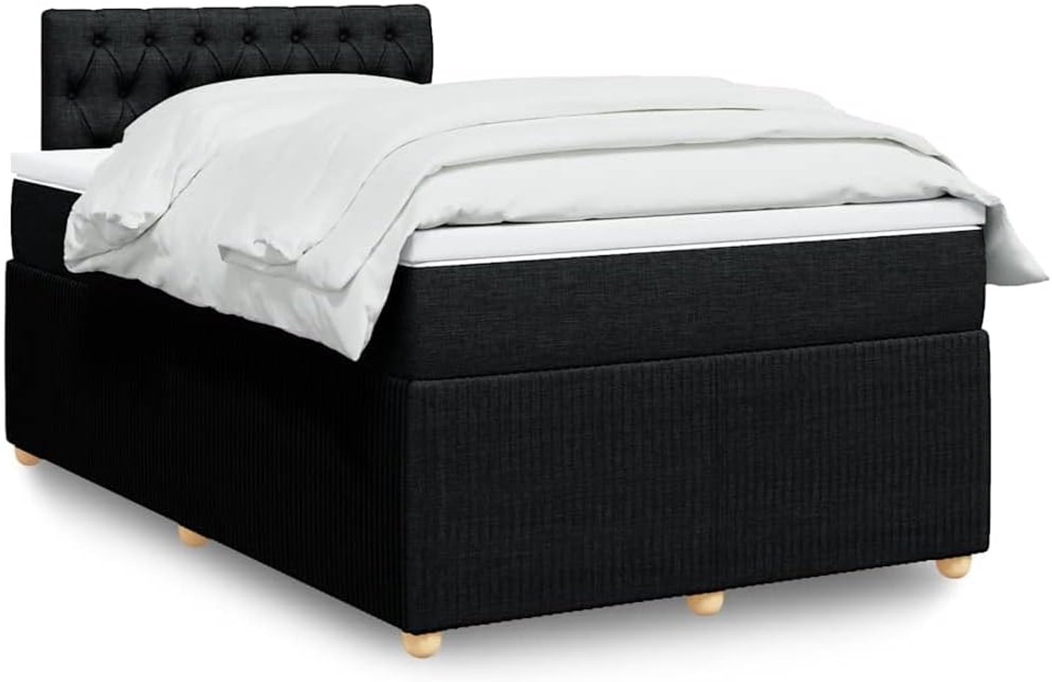 Pocketvering boxspringbed 120x190 cm zwart