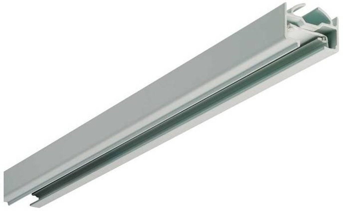 Track spanningsrail monofase, 93 cm, zwart aluminium, 220V, dimbaar, voor railspots (excl. spots)