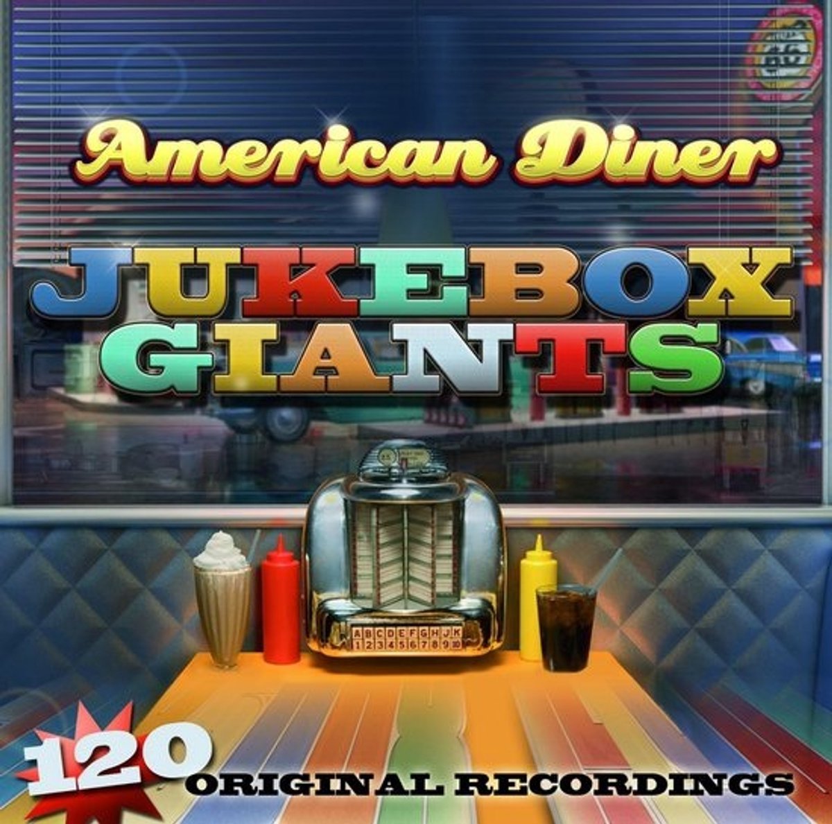 Muziek-cd - Jukeboxhits - Om naar muziek te luisteren - Klassieke jukebox - 14 x 117 cm