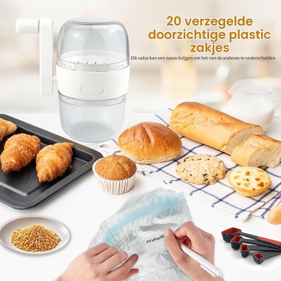 Handmatige Notenmolen met Handkurbel - Ideaal voor Noten, Specerijen en Koffie Molen — afbeelding 2