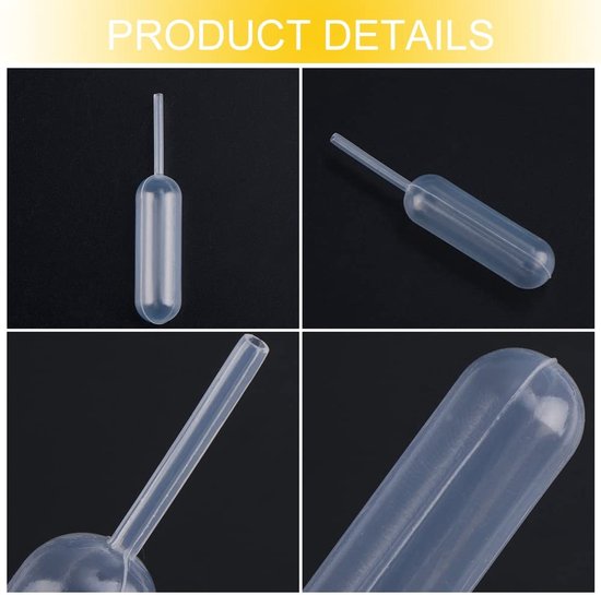 Verwisselbare Plastic Pipetten voor Keuken en Bakkerij, 20 Stuks Wegwerp Mini Pipettes voor Jam en Desserts, Perfect voor Nauwkeurige Dosering — afbeelding 3