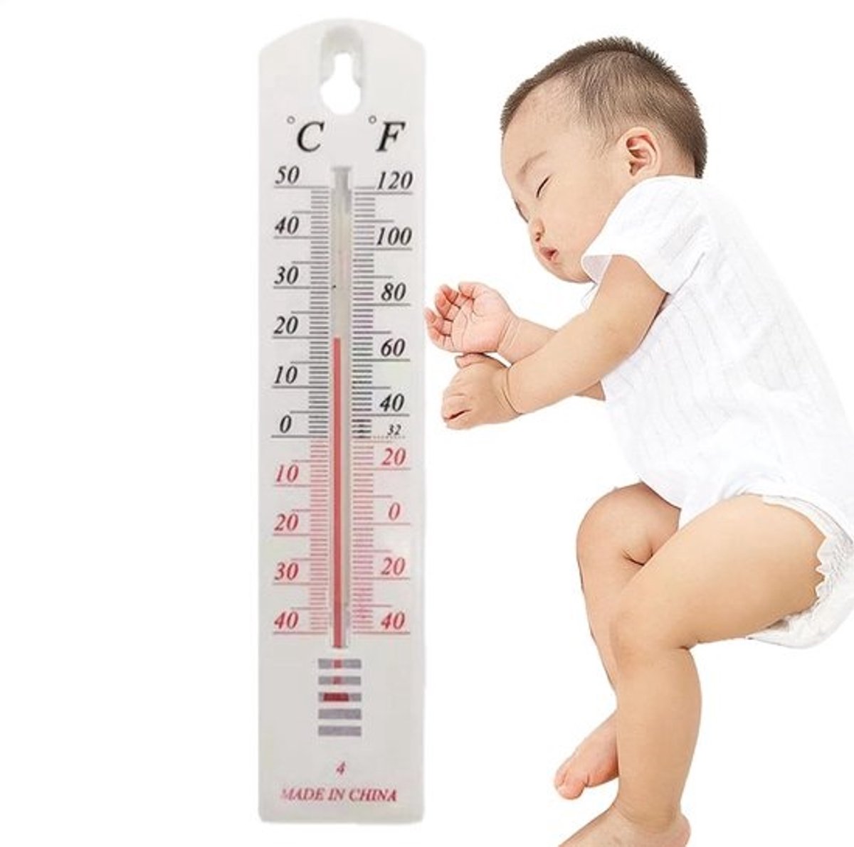 Temperatuurmeter - Monitor voor weerstation - Voor binnen en buiten - Nauwkeurig en betrouwbaar - 218 x 46 cm