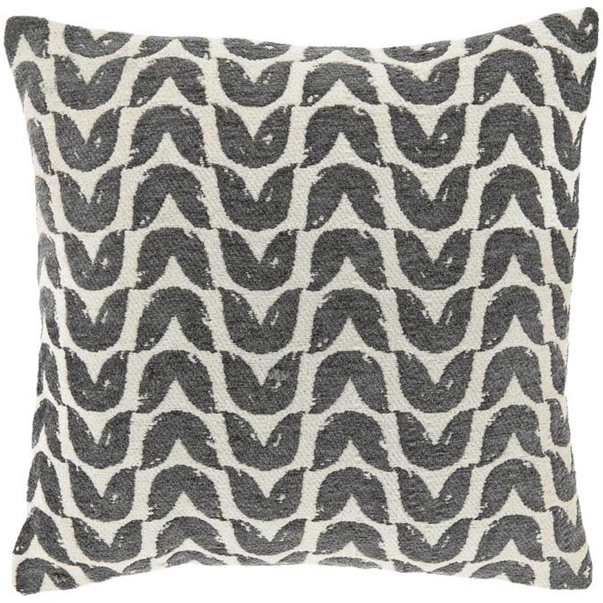 Unique Living Sierkussen Gozi Dark Grey -45x45cm Grijs