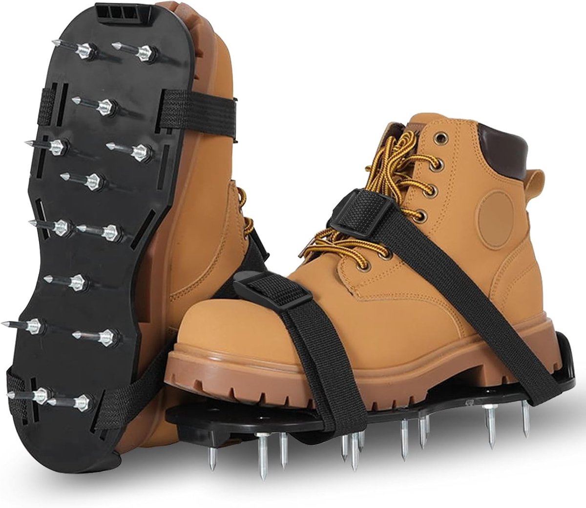 Luchtige Tuinschoenen met Spikes 42 mm voor Ventilatie van Gazons en Epoxy Vloeren - Ideaal voor Tuinonderhoud en Verbetering van Bodemstructuur