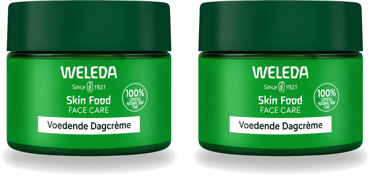 2 x WELEDA - Dagcrème Skin Food - Voedend - 40 ml - Voordeelverpakking - 2 stuks