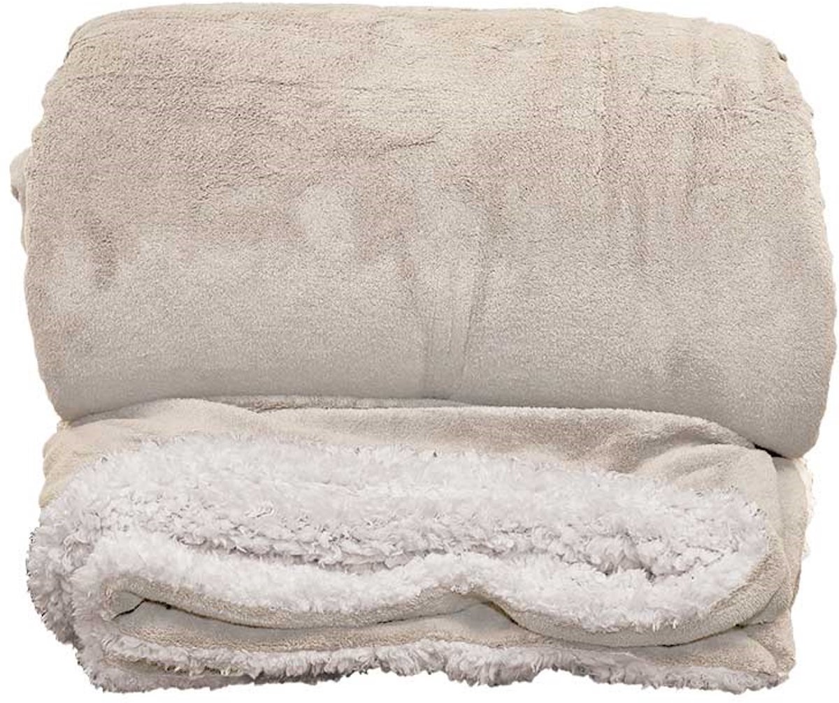 Unique Living Plaid Lars Chateau Grey -220x240cm Grijs