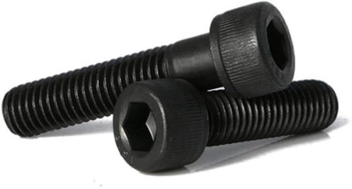 Binnenzeskantbouten - Fijngetande schroeven - Voor het bevestigen van machineonderdelen - Zeer sterke kwaliteit - M16-1.5 x 80 - Metaal