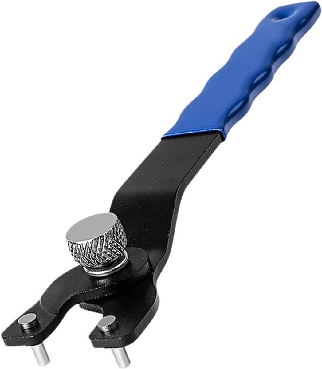Slijpmachinesleutel - Dopsleutel voor borgmoer - Haakse slijper - Energiebesparende grip - 19 cm lengte