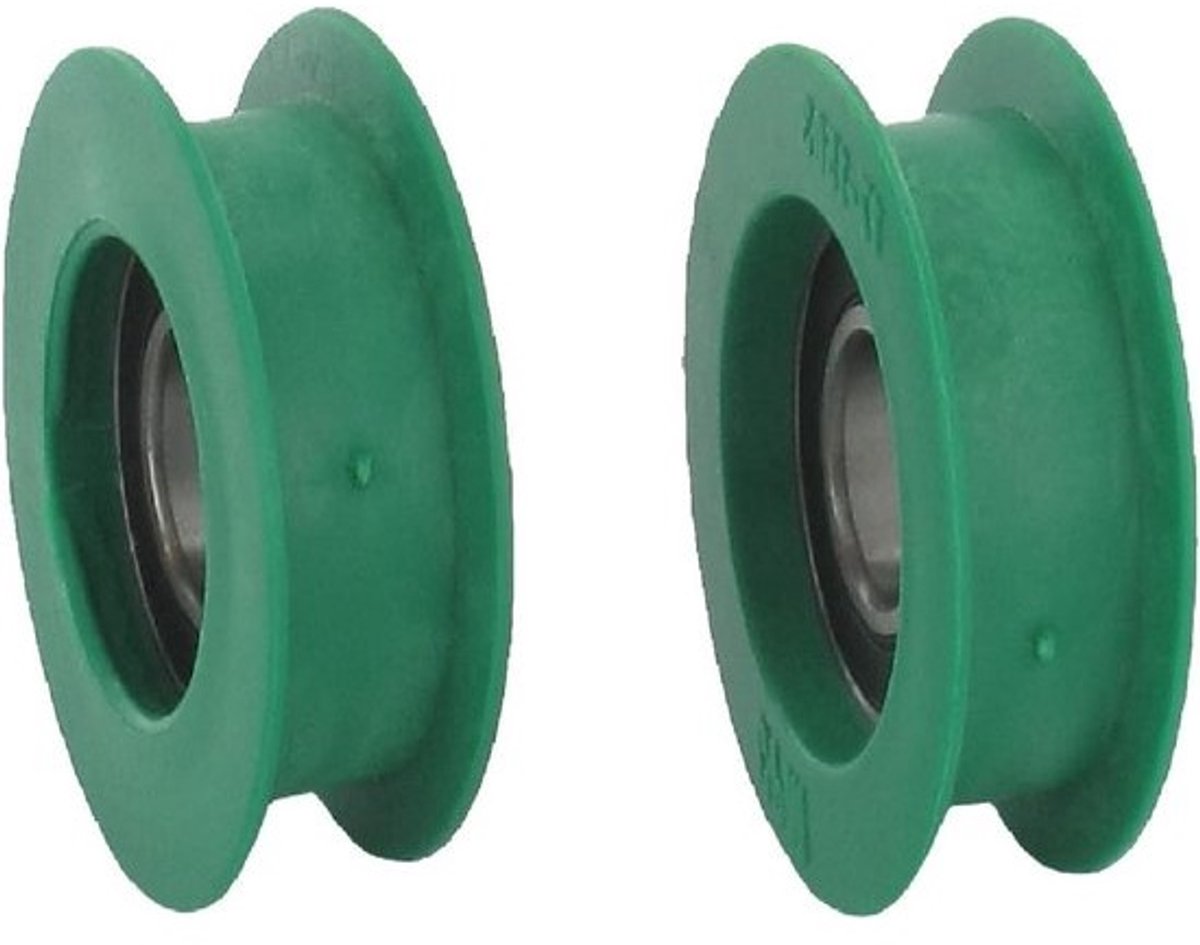 Riemenschijf - Vlakke schijf - Onderhoud van grasmaaiers - Verstelbaar - 52 mm buitendiameter - Groen
