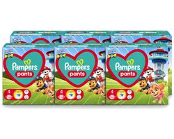 6 x Pampers – Luierbroekjes – Pants Paw Patrol Maat 4 – 72 Luiers - Voordeelverpakking - 6 stuks