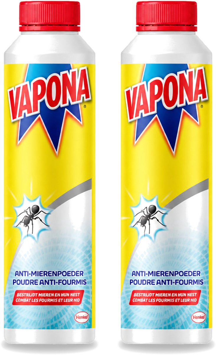 2 x Vapona - Anti Mierenpoeder - Effectief Tegen Hele Kolonie - 150g - Voordeelverpakking - 2 stuks