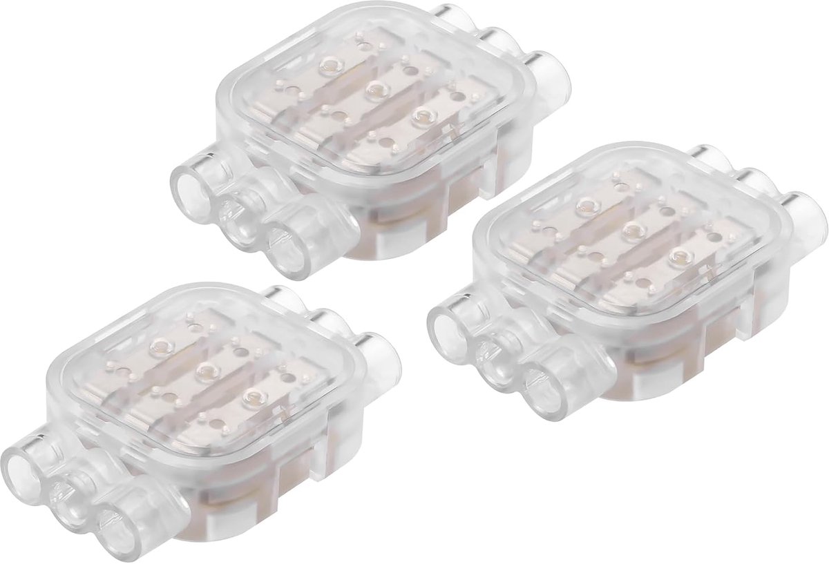 Aansluitklemmen waterproof 3 stuks - IP68 - 0.5 tot 4 mm² - duurzame verbinding voor buitengebruik - ShopVlot