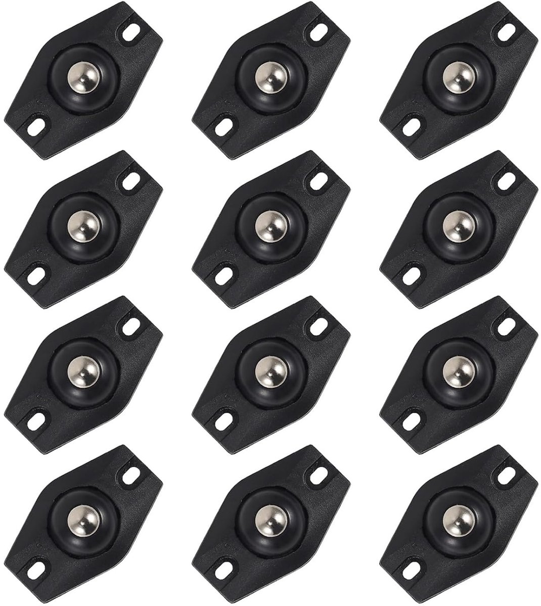Pack of 12 Self Adhesive Mini Rolls Ball Rolls for Kitchen Appliances, 360° Rotating Universal Casters, Mini Wheels - ShopVlot