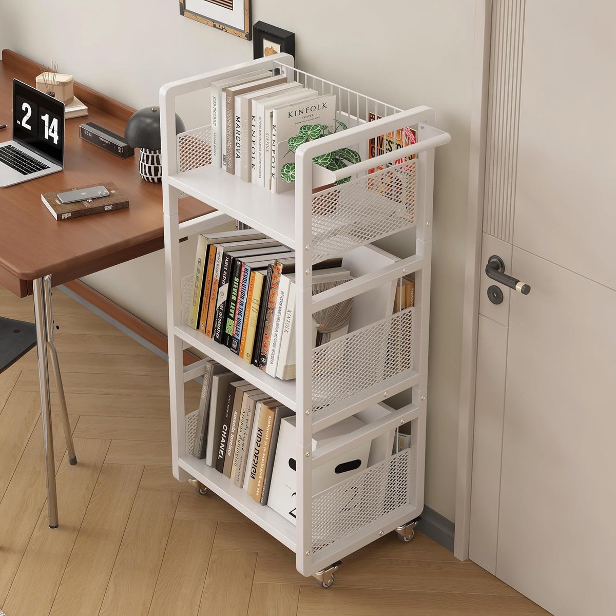 Boekenwagen met Wielen, Bibliotheekwagen met Handvat