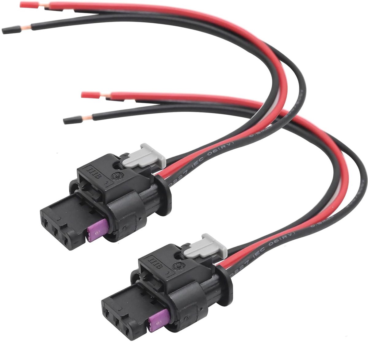 Pack of 2 3 Pole Parking Sensor Plug 4F0973703 4H0973703 Pigtail Plug Wiring Harness Adapter 13.5 cm Replacement for - ShopVlot