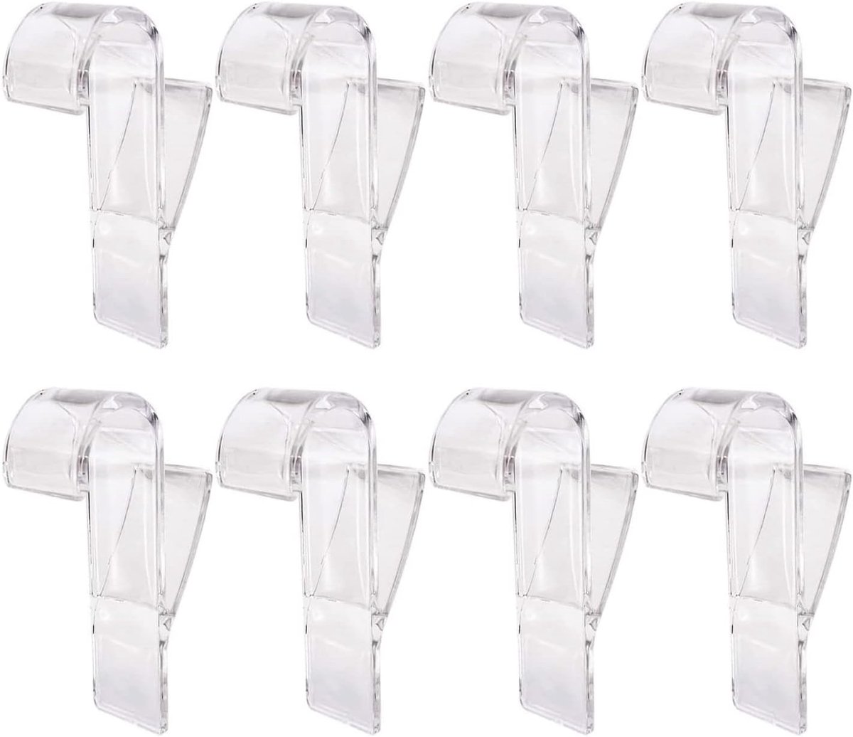 8-piece bathtub radiator hook, household towel rail hook, plastic hanger accessories, radiator hook, transparent hook - ShopVlot