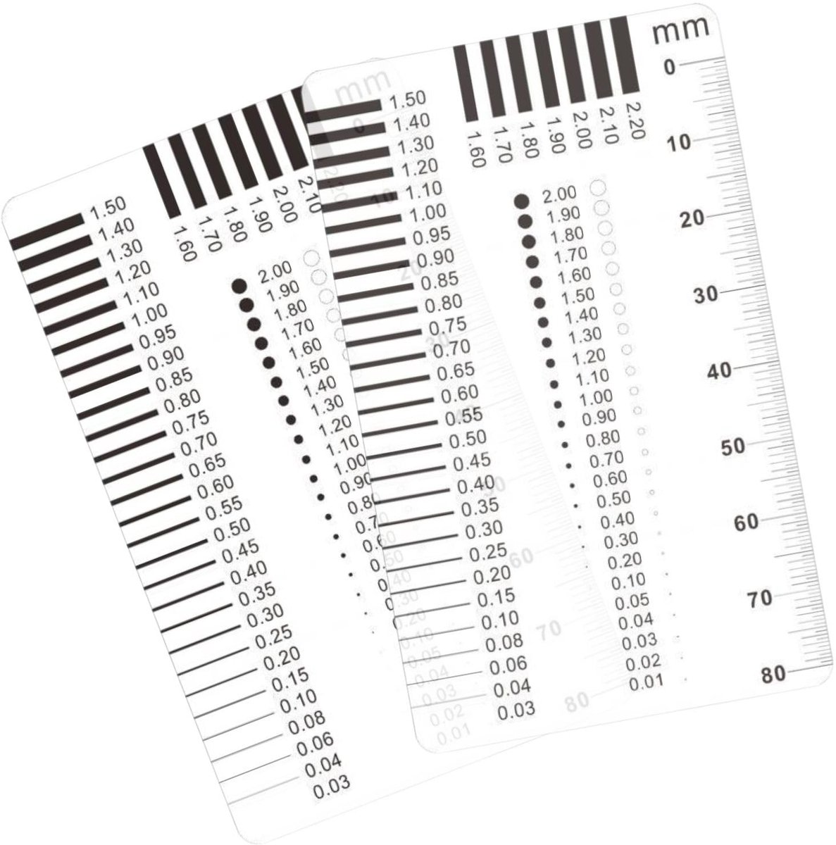 Tear gauge en breedtemeter voor nauwkeurige voertuiginspecties, meetinstrumenten voor taxateurs en vakmensen
