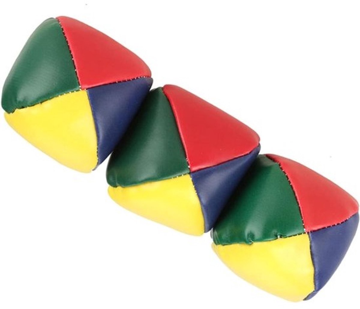 Set jongleerballen - Ballen om te leren - Voor het verbeteren van motorische vaardigheden - PU-leer - 3 stuks - Meerkleurig