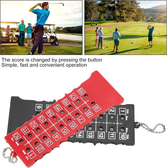 Dailygoods - Golf Score Teller - Golf Score Board - Compact en lichtgewicht - 2 stuks - Score indicator - Perfect voor golfers - Handig voor 18 holes van Dailygoods — afbeelding 2