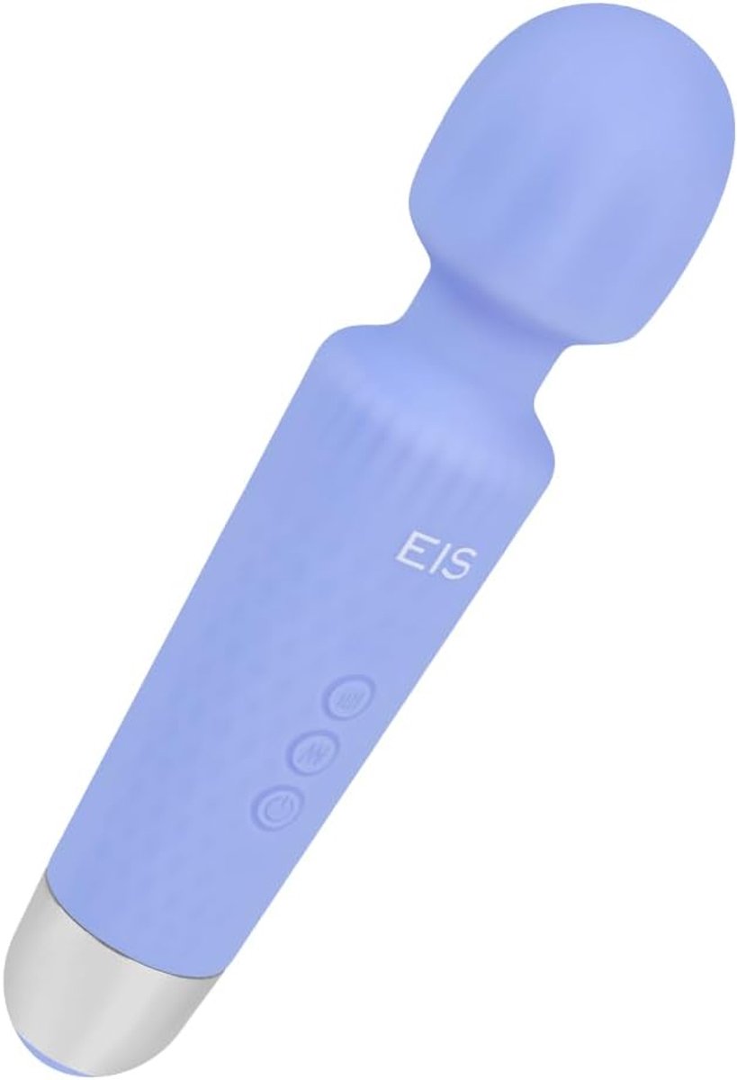 EIS Vibrator, Rechargeable Silicone Massager, 19.5cm, IPX6 Waterproof - ShopVlot