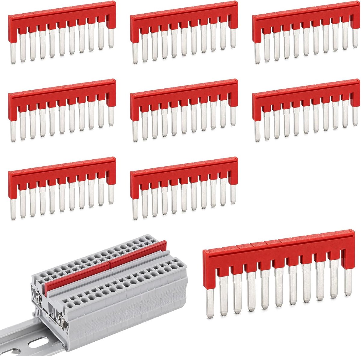 Contact steekbrug FBS 10-5 - kunststof stekker - 10 contacten - ideaal voor 2,5 mm² kabels - ShopVlot