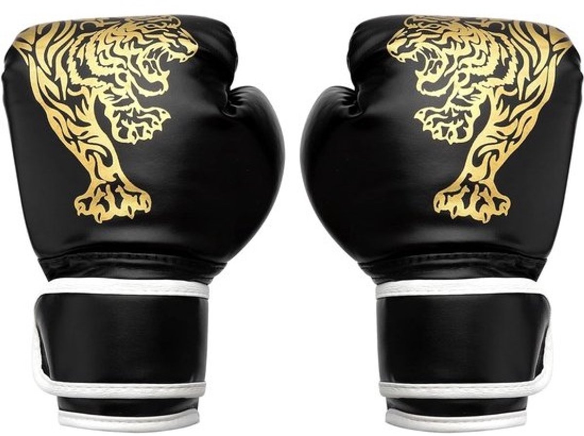 Bokshandschoenen voor kinderen - Voor jongens - Voor meisjes - Tieners van 5–12 jaar - Zwarte trainingshandschoenen voor een bokszak - Kickboksen - Muay Thai