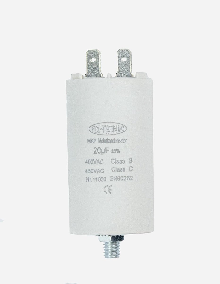 MKP Capacitor, Start Capacitor, Motor Capacitor, 20µF, 450V