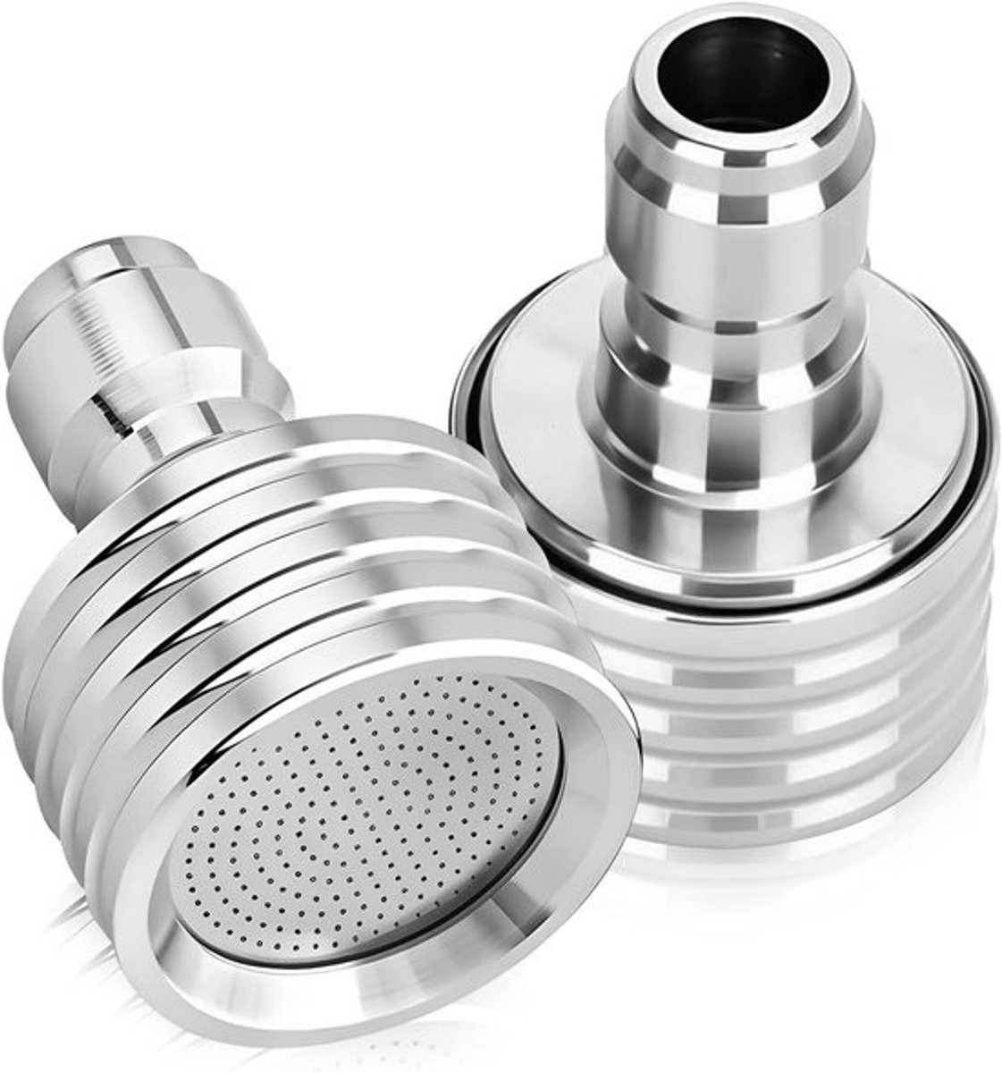 Set van 2 hogedrukspuitmondstukken - Messing, 1/4" snelsluiting en 0,5mm gaasopeningen