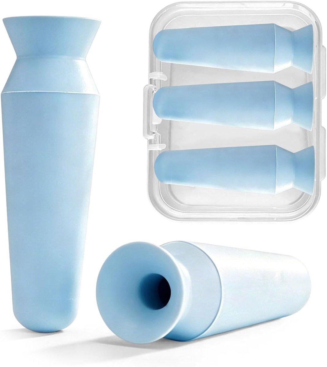 3-delige set voor sclerale brillen, met 1 opbergdoos - Siliconen materiaal, sterke zuigkracht, veilig en hygiënisch - ShopVlot