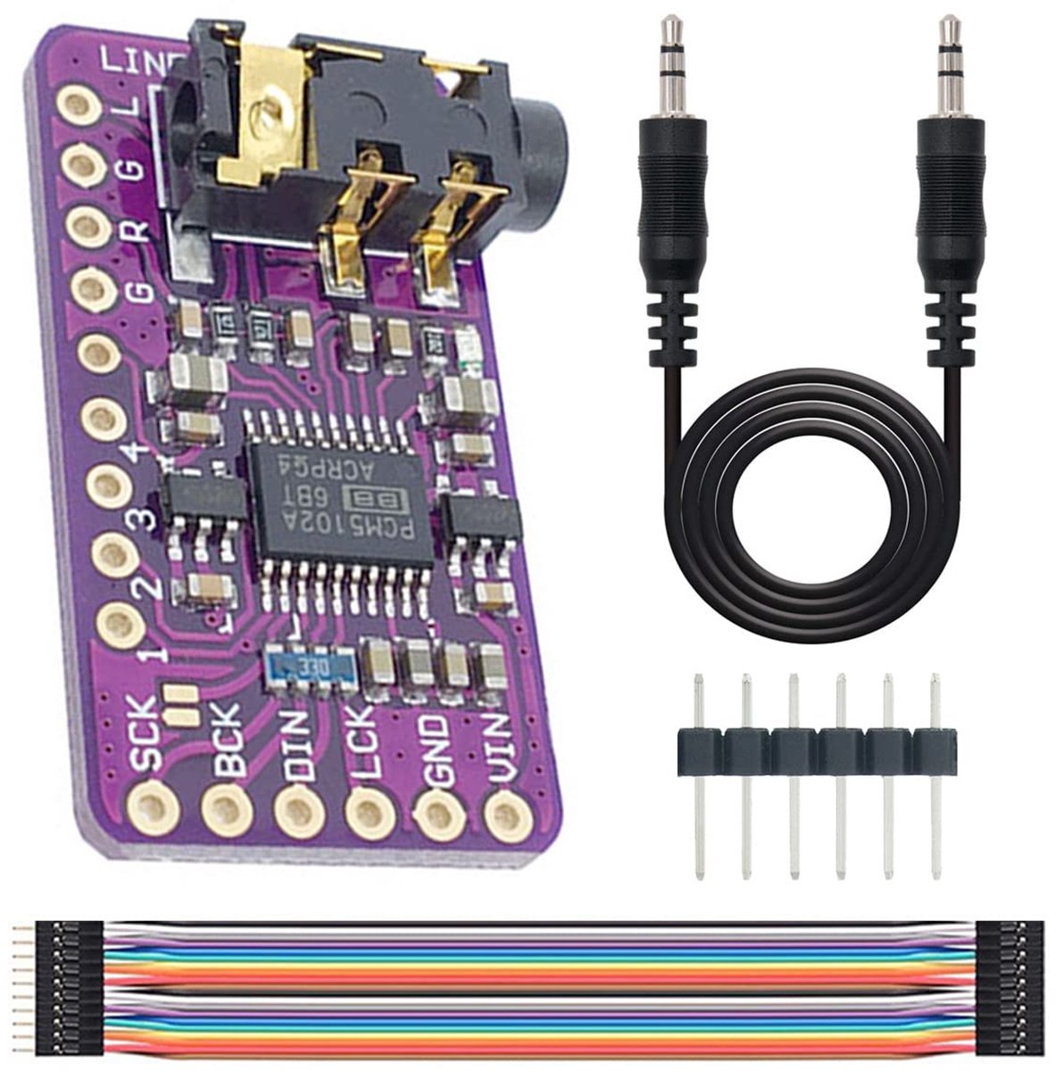 PCM5102 DAC Decoder Modul I2S Interface GY-PCM5102 PHAT-Format Player Board Digital Analog Converter Voice Module for - ShopVlot