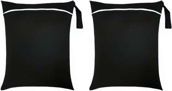 2 stuks natte zakken, waterdichte waszak met ritssluiting, herbruikbare reiszak, kleine natte zak, zwemmen, voor badpakken, strandhanddoeken, sportkleding, wetbag