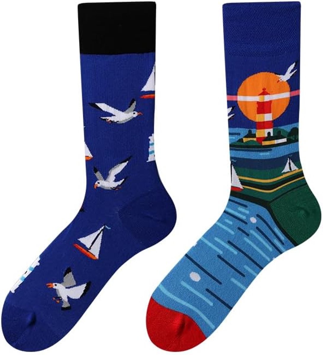 Sokken Voor Dames En Heren Unisex Veel Motieven Dieren Eten Fruit Sport Kunst Van Katoen Cadeau Asymmetrische Patronen Links En Rechts