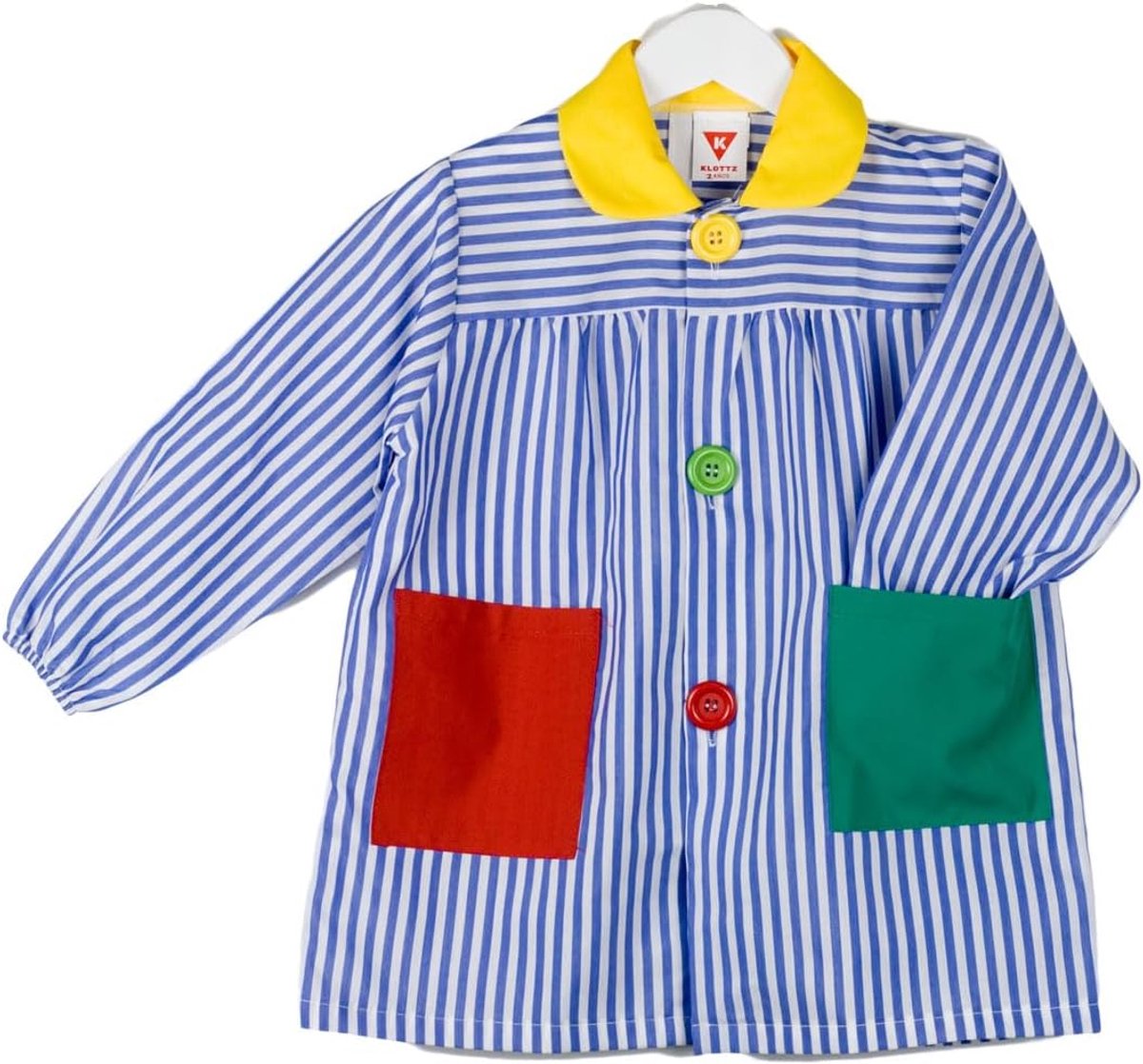 Strepen patchwork meisjes, Azul Y Amarillo, 5